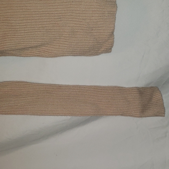 H&M WOMEN'S LONG SLEEVE Ribbed SWEATER KNIT TOP V NECK MEDIUM - Picture 5 of 5